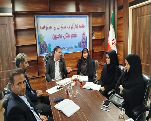 حضور مدیر کل امور زنان و خانواده استانداری در کارگروه بانوان و خانواده شهرستان فامنین
