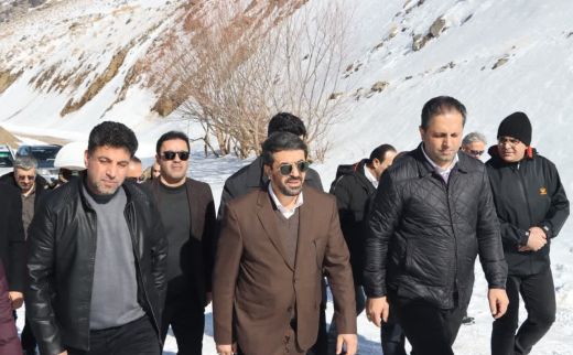 بازدید استاندار همدان از پیست اسکی تاریک دره
