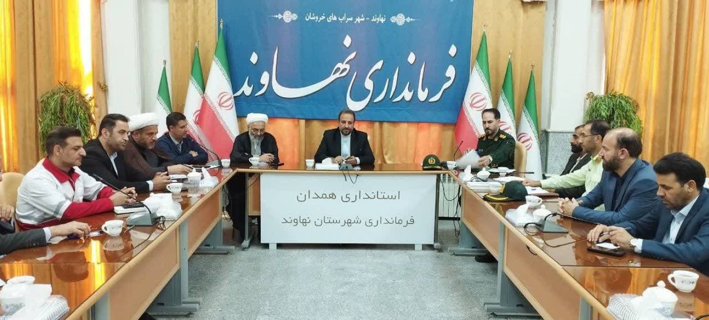 فرماندار نهاوند درجلسه هماهنگی مراسم شهدای خدمت و برنامه‌های سوم خرداد در نهاوند