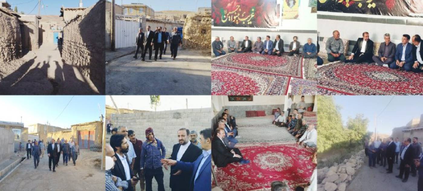 بازدید فرماندار نهاوند از روستاهای برجک و عشوند با هدف خدمت رسانی به مردم