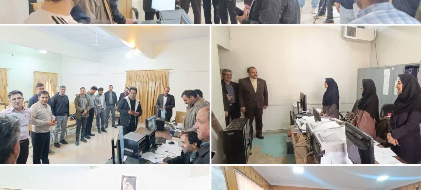 ازدید فرماندار نهاوند از روند ثبت‌نام داوطلبان شوراهای اسلامی روستا در بخشداری مرکزی