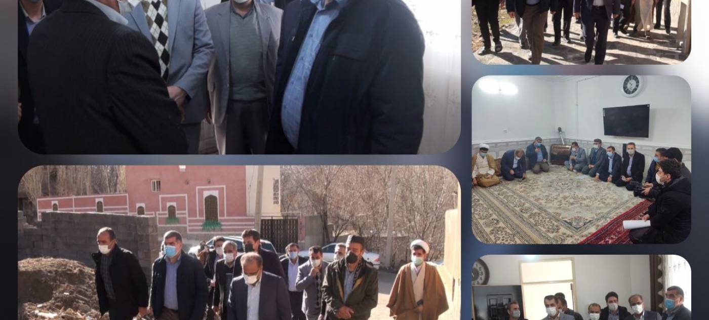 حضور رئیس بنیاد مسکن انقلاب اسلامی کشور در روستای حیدره قاضی خان شهرستان بهار  