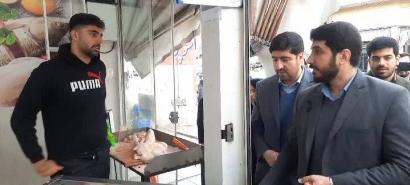 نظارت و بازدید فرماندار ملایر از بازار در آستانه نوروز