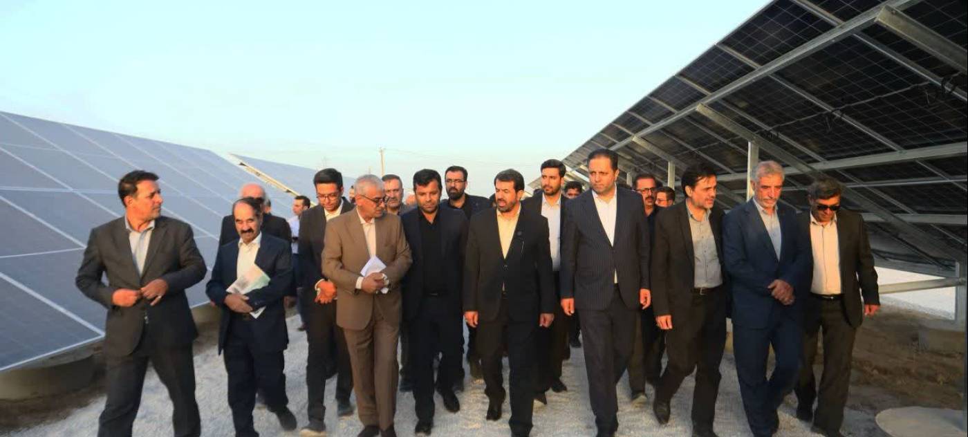 بهره‌برداری از نیروگاه خورشیدی یک مگاواتی در شهرک صنعتی ویان بخش دوم
