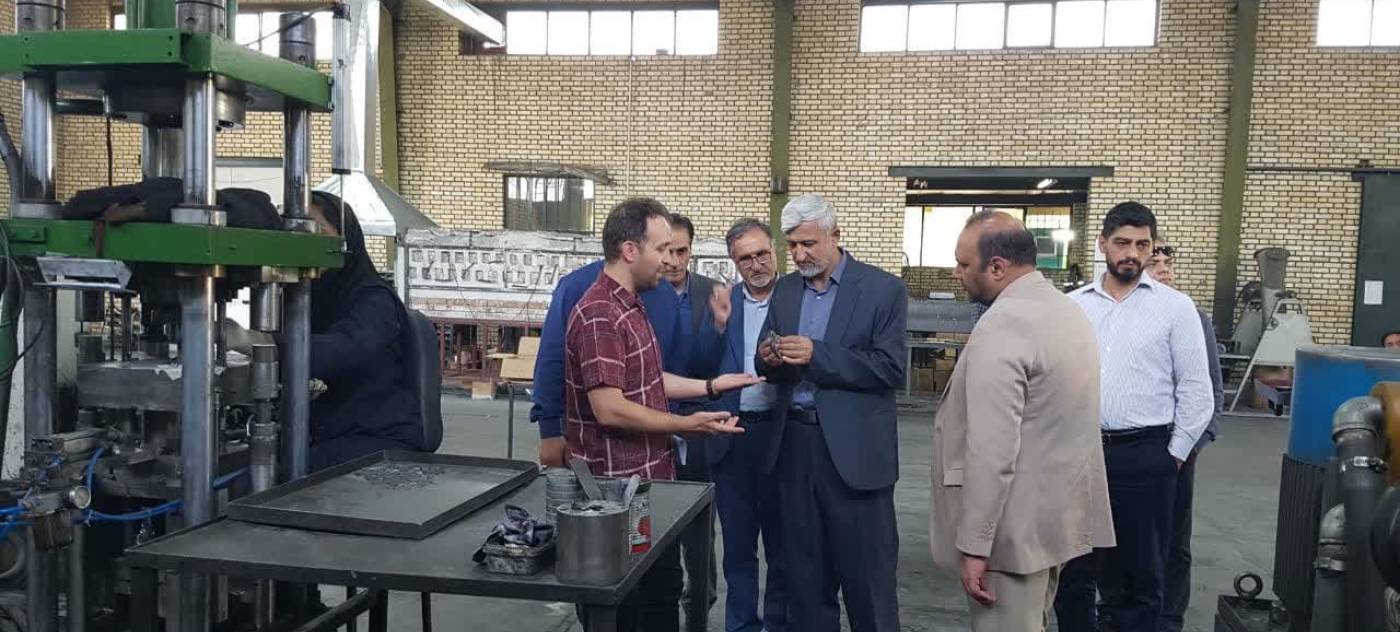 بازدید سید مجید شماعی سرپرست فرمانداری شهرستان تویسرکان از شرکت پودر اکباتان الوند