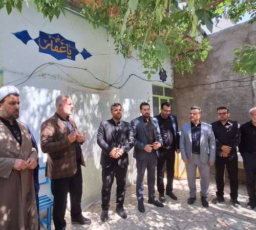بازدید فرماندار کبودراهنگ از امام زاده ذوالفقار و زبیده خاتون شهر کبودراهنگ
