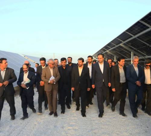 بهره‌برداری از نیروگاه خورشیدی یک مگاواتی در شهرک صنعتی ویان بخش دوم