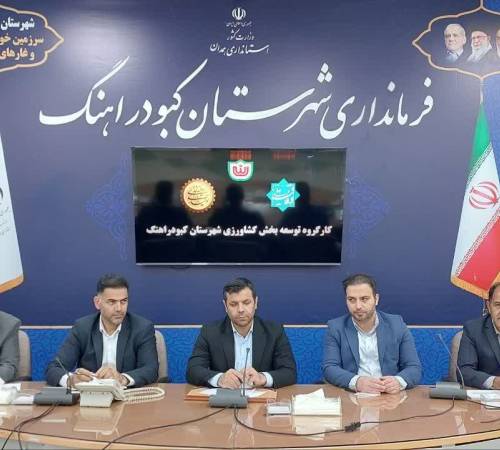 برگزاری کارگروه توسعه کشاورزی شهرستان کبودراهنگ به ریاست فرماندار / تأکید بر اصلاح الگوی کشت و توسعه صنایع تبدیلی